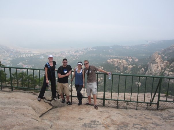 At the top of Laoshan!