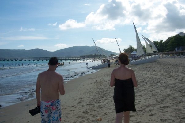 Exploring the Sanya beach