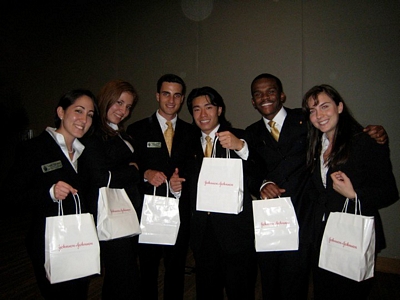 From left to right: Lisette Velasquez, Maria E. Sabando, Gabriel Marin, Charles Chan, Ruel James and Alexis Zaldivar