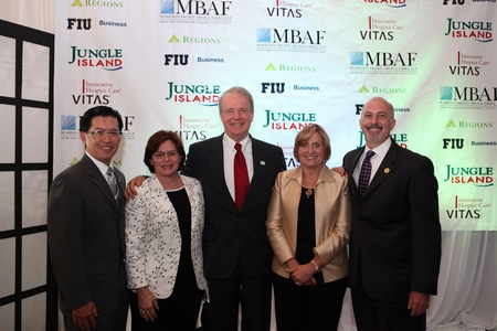 Joyce J. Elam with event attendees