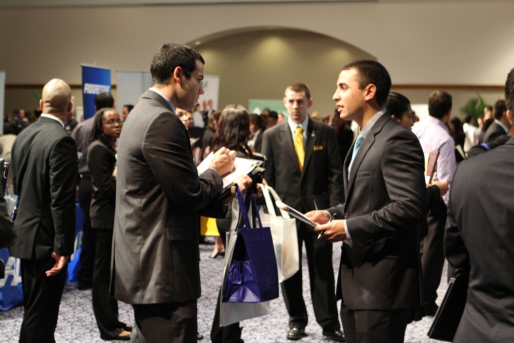 Recruiters and students met one on one for productive conversations.