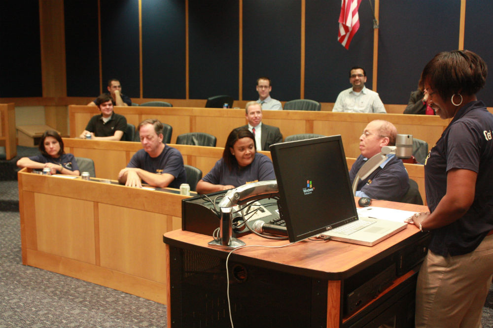 Panelists Cecilia Alvarez, Karlene C. Cousins, William Hardin and Kenneth R. Henry with Antoinette Smith