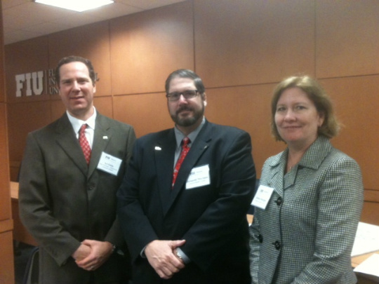 MSHMIS Advisory Council Ari Entin, director of information technology, State of Florida–Department of Health (Miami); Fernando Martinez, vice president and chief information officer and vice president, Jackson Health System; and Melissa Hargiss, director, Audacious Inquiry, LLC