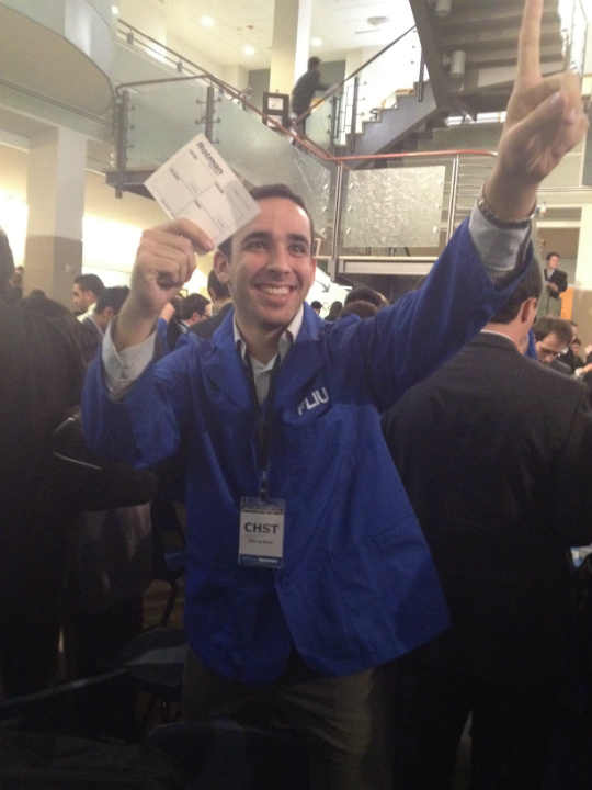 Charles Stack on the trading floor of the Rotman Trading Competition