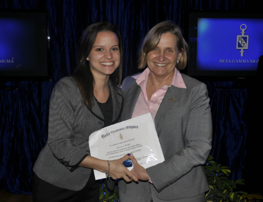 Inductee Lauren Brown with Joyce J. Elam