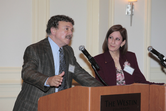 Jerry Haar, executive director, Pino Center, and Mercedes LaRue