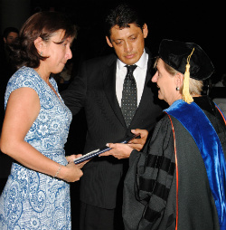 Iliana and Colon Zamora with Joyce J. Elam