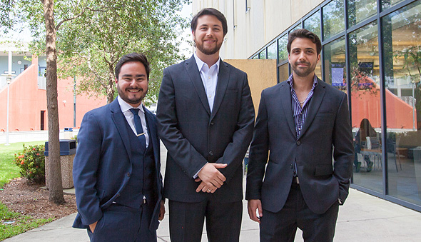 Giancarlo Zarrillo, Ernesto Ruiz and Luis Caro of FlowKPI