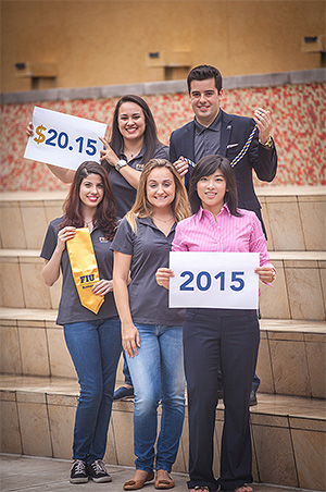 Alpha Kappa Psi Members at FIU