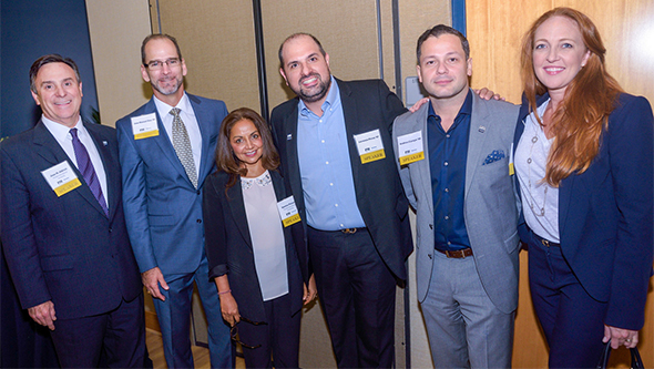 From left to right: Jose M. Aldrich, Jose Manuel Diaz, Seema Pissaris, Lorenzo Perez Jr., Andres Campo, Misha Kuryla-Gomez