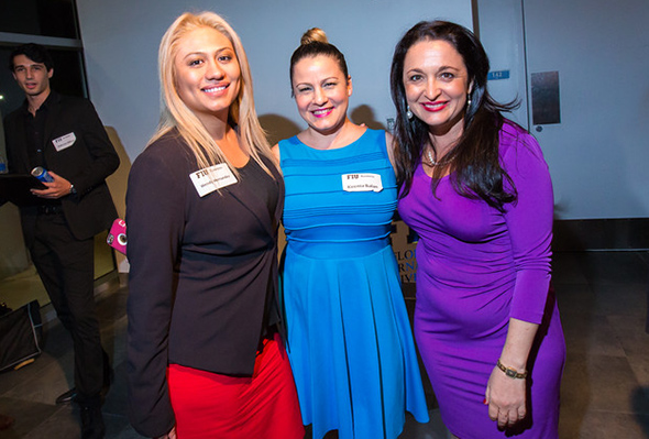 From left to right: Wendy Hernandez, Kirenia Balan and Suzanne Hollander