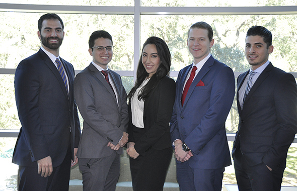 Mercury Group team members (l. to r.) Roberto Behar, Alejandro De Lemos, Cynthia Gonzalez, Marcus Nielsen and Bryan Barrientos. 