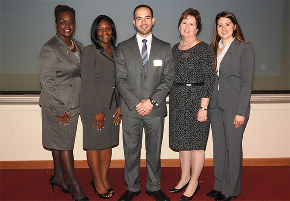 Left to right: Annette Alexis, Germa Clarke, Orlando Soto, Maureen Lillis and Julia Martinez