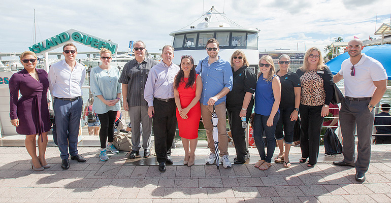 Real estate students explore Development along the Downtown Miami River