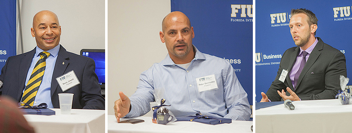 From left to right, Rene Jewett, Peter Bermudez and Michael Scadden.