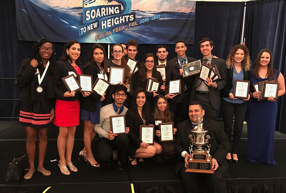 Top Row: Delissa Campbell, Julieta Rodrigo, Madeleine Rabi, Yainely Castillo, Hasmaik Estevez, Gabriel Consentino, Karina Hleuka, Alexander Alonso, Michael Angrand, Daniel Weiland, Carolina Chavez, Elizabeth Alvarez. Bottom Row: Lawrence Whorrie, Marisel Lavizzari, Angela Gonzalez, Albert Amaya.