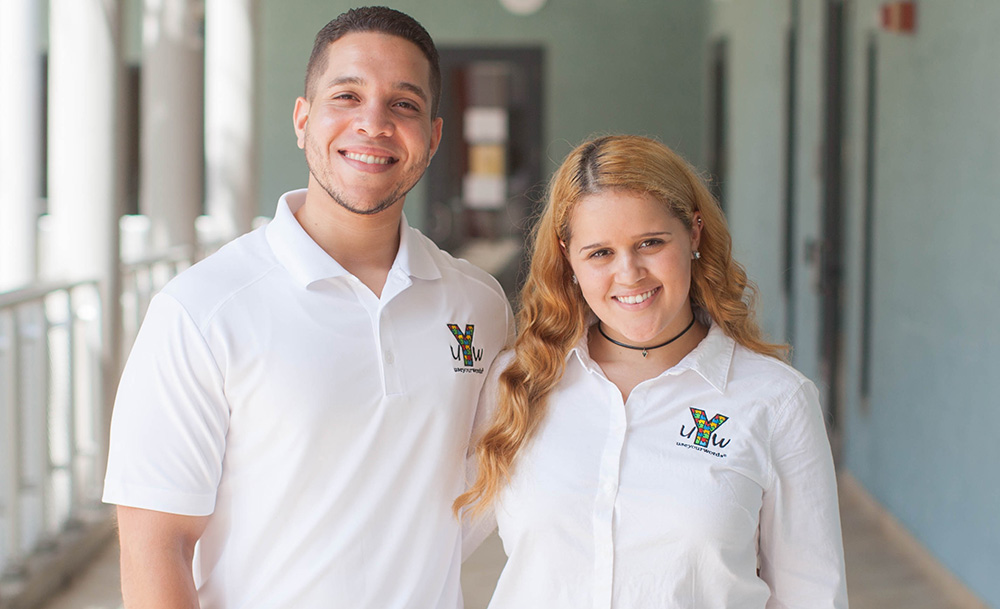 FIU Students Pablo Gomez and Yanesa Montenegro