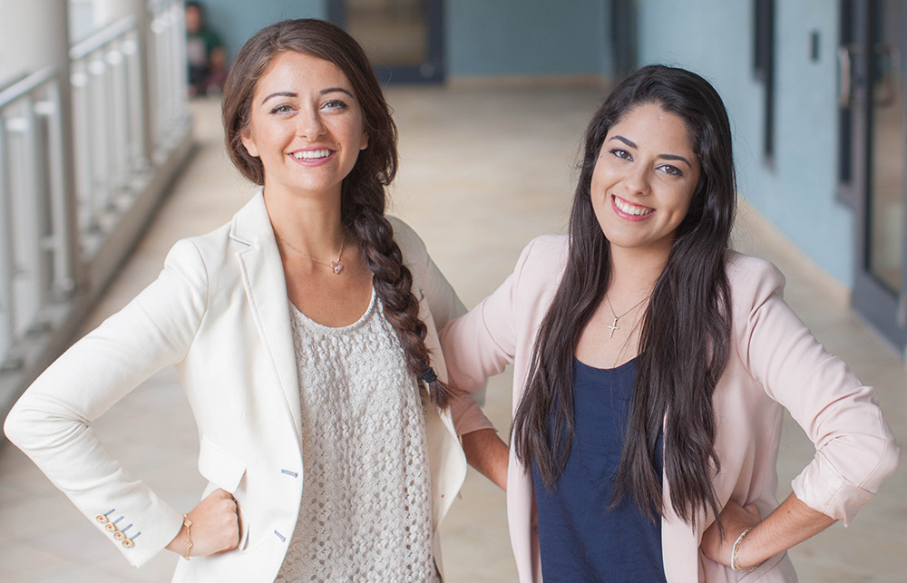 FIU Students Tara Demren and Eliana Alba