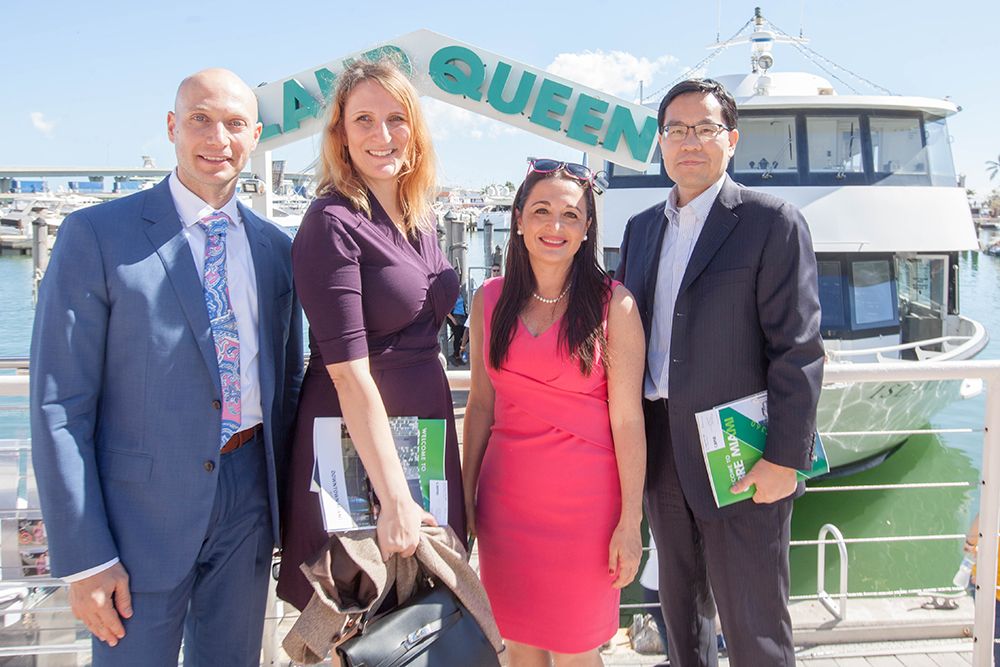 Hollo School of Real Estate faculty members. From left to right: Eli Beracha, Julia Freybote, Suzanne Hollander and Zhonghua Wu.