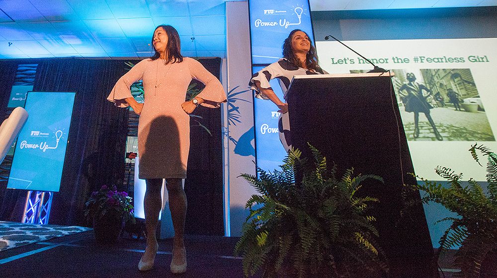 Women take "fearless" stand at FIU Business' Power Up Women's Summit.