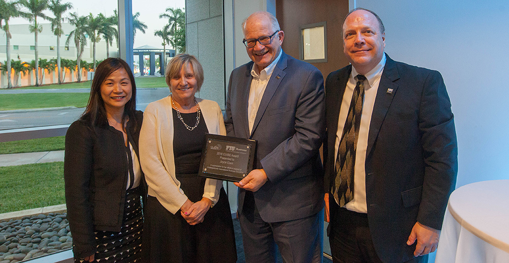 From left to right: Joanne Li, Joyce Elam, Mark Rosenberg and William Newburry.