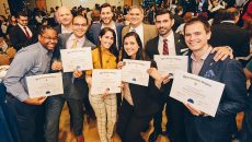 Prestigious business honor society celebrates FIU Business induction.