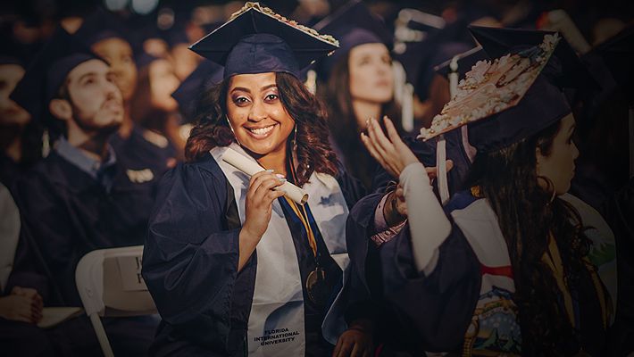 Proud Panthers: FIU Business grads receive degrees at Fall 2018 commencement.