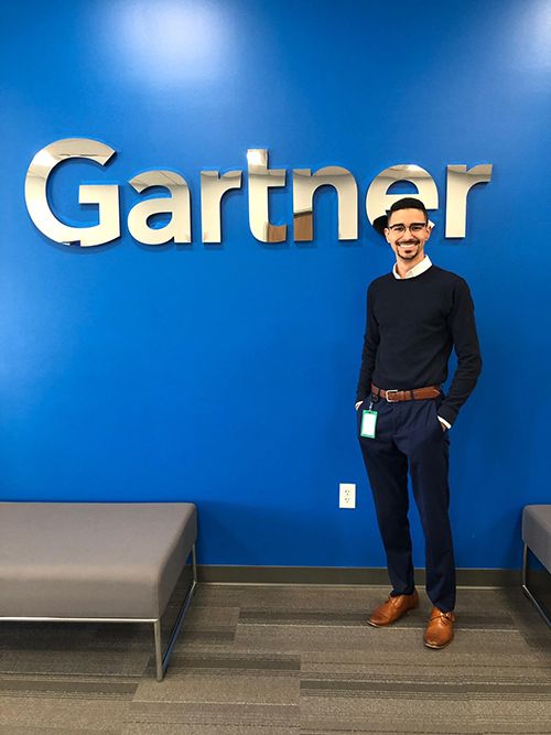 Milan on the job at Gartner. 