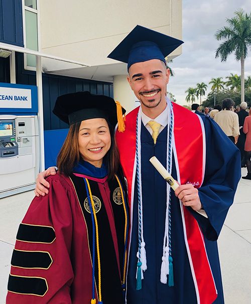 With FIU Business Dean Joanne Li